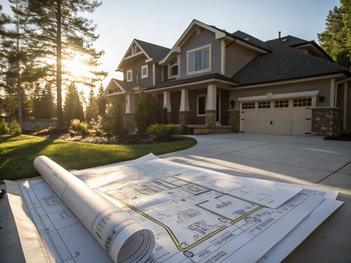 A split image showing a stressed homeowner dealing with repairs on one side and a relaxed homeowner receiving a cash offer on the other side, symbolizing the difference between selling with a realtor and Stand Up Properties LLC.